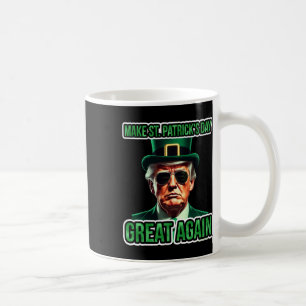 Taza De Café Haz que el día de San Patricio sea genial, diverti