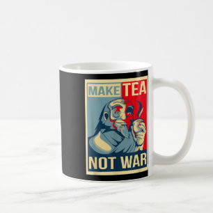 Taza De Café Haz Que El Té No Sea Guerra. Herbal Buda japonés d