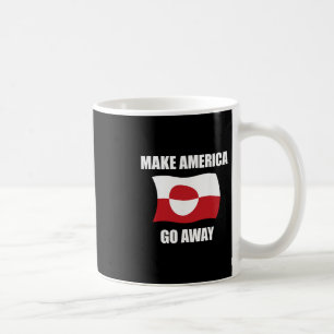 Taza De Café Haz que Estados Unidos se vaya - Bandera de Groenl