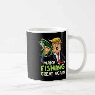 Taza De Café Haz que la pesca sea grande de nuevo partidario de