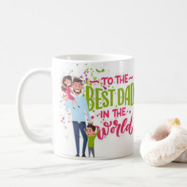 Taza De Café Haz que papá sonría Día del Padre único