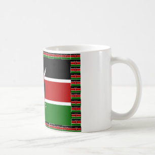 Taza De Café Hazlo keniano con un bonito color de bandera Inspi