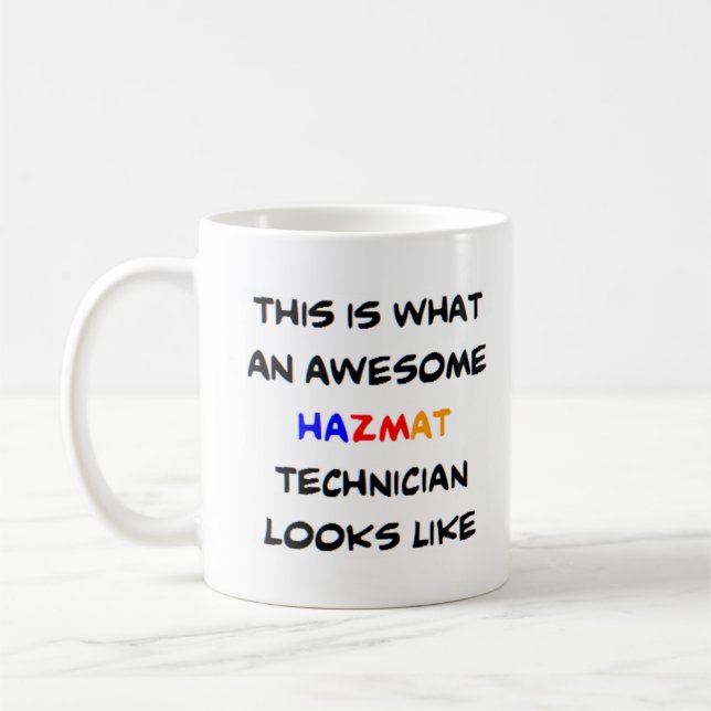 Taza De Café hazmat, técnico (Izquierda)