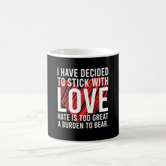 Taza De Café He decidido mantenerme con amor - P motivacional (Centro)