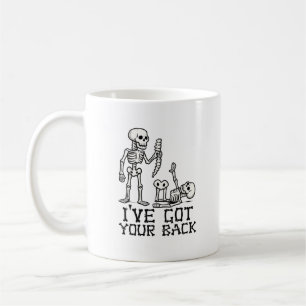 Taza De Café He Got Your Back Halloween Skeletons