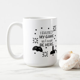 Taza De Café He parado mi juego para estar aquí, humor de los j