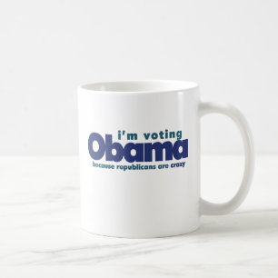 Taza De Café He votado a OBAMA