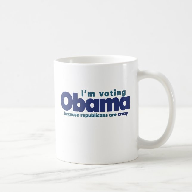 Taza De Café He votado a OBAMA (Derecha)