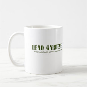 Taza De Café "Head Gardener" Printed Gift Coffe/Tea Mug (11 oz)