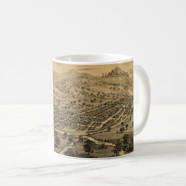 Taza De Café Healdsburg California Coffee MUG (Anverso derecho)