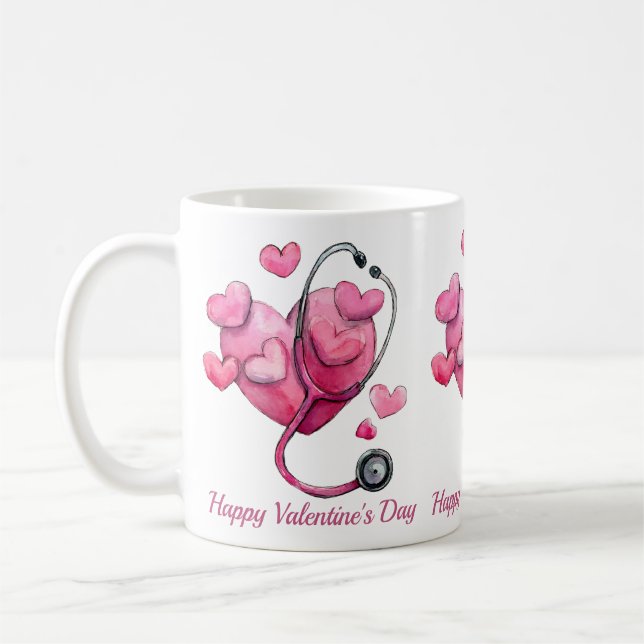 Taza De Café Healing Hearts Valentine Design (Izquierda)