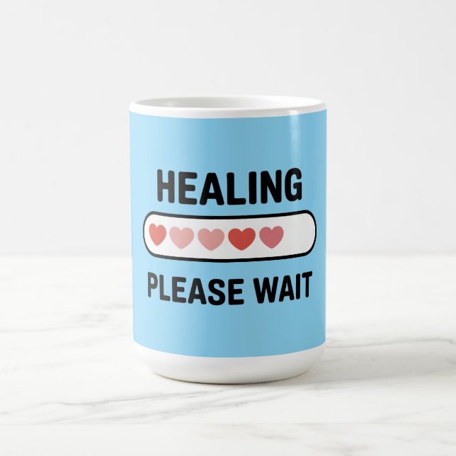 Taza De Café Healing Progress – Mental Health Encouragement  (Centro)