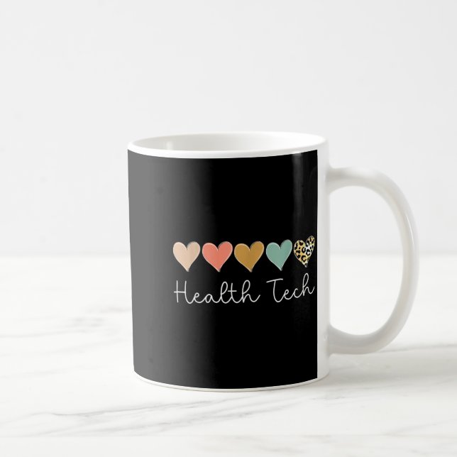 Taza De Café Health Tech Heart, School Clinic Squad Valentine's (Derecha)