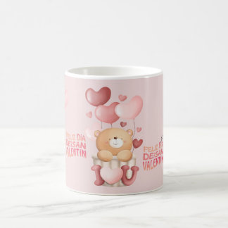 Taza De Café Heart balloons and bears, coffee mug Valentine's D