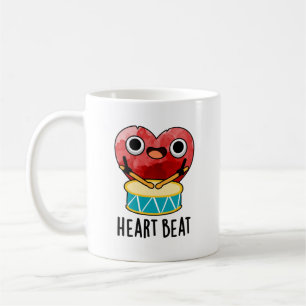 Taza De Café Heart Beat Funny Heart Drummer Pun
