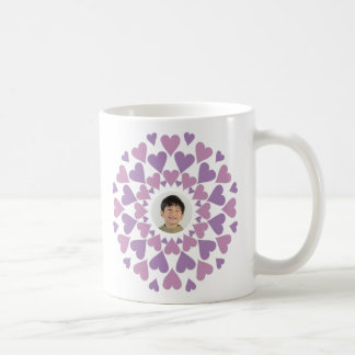 Taza De Café Heart Border Customizable