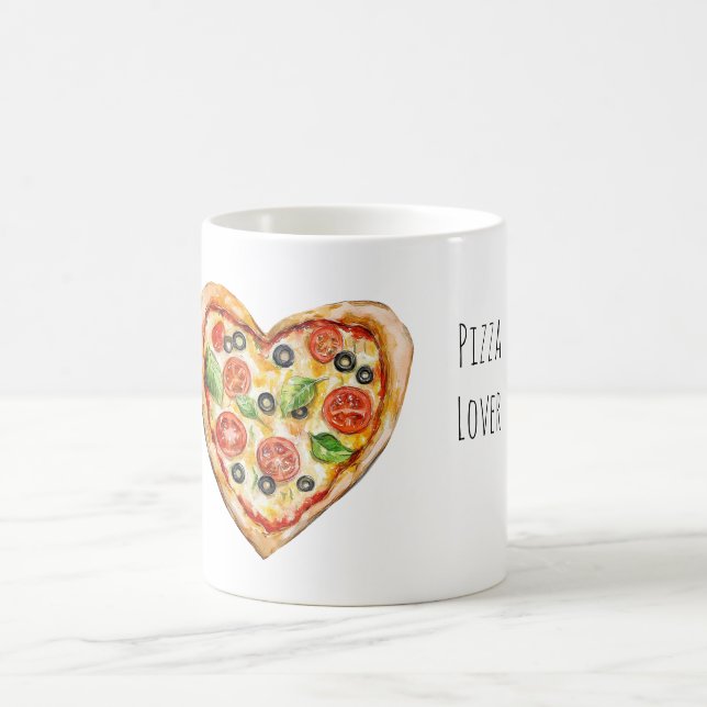 Taza De Café Heart Cheese Vegetable Pizza (Centro)