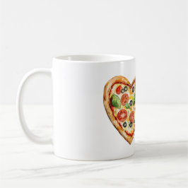 Taza De Café Heart Cheese Vegetable Pizza