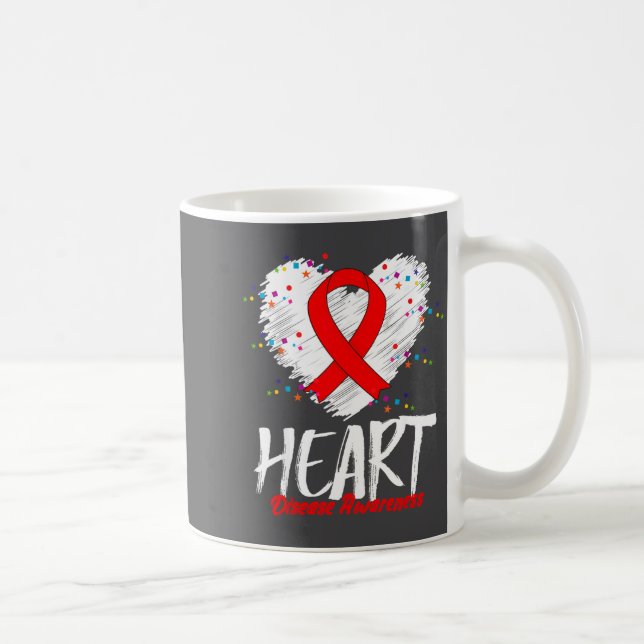 Taza De Café Heart Disease Awareness  (Derecha)