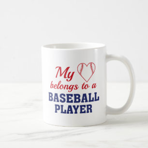 Taza De Café Heart Pertenece al Béisbol