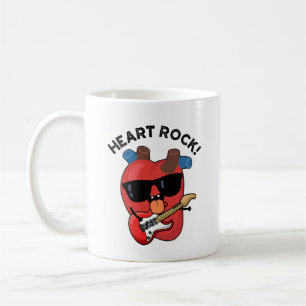 Taza De Café Heart Rock Funny Music Pun
