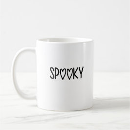 Taza De Café Heart Typography spooky