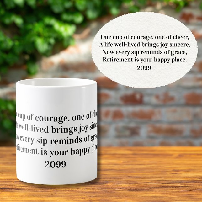Taza De Café Heartfelt Quote For Retirement Year (Subido por el creador)