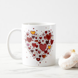 Taza De Café Hearts allover