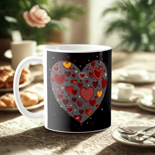 Taza De Café Hearts allover (Subido por el creador)