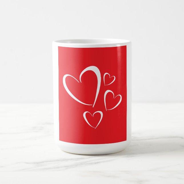 Taza De Café Hearts Coffee Mug (Centro)