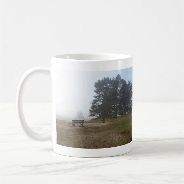 Taza De Café Heathland Panorámico en Fog Mug (Izquierda)