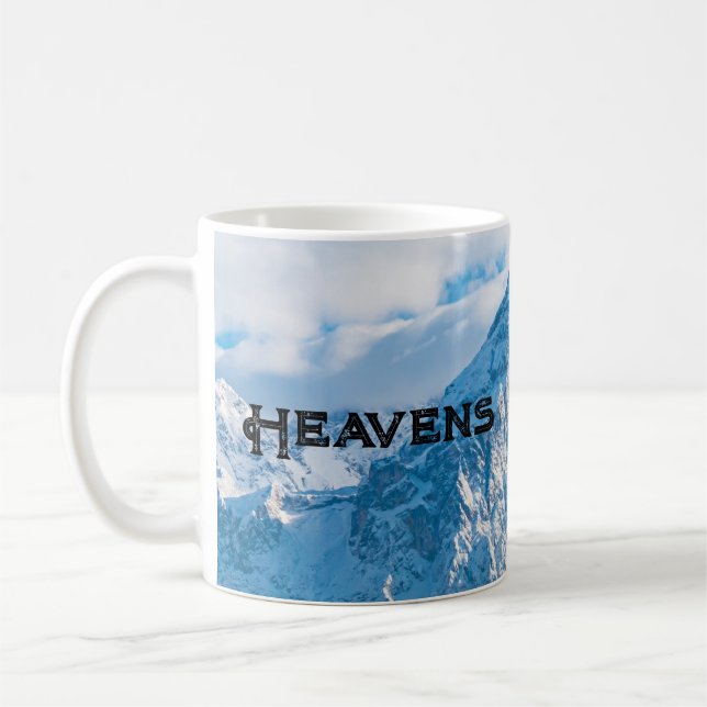 Taza De Café Heavens Personalizado Texto Personalizado de imáge (Izquierda)