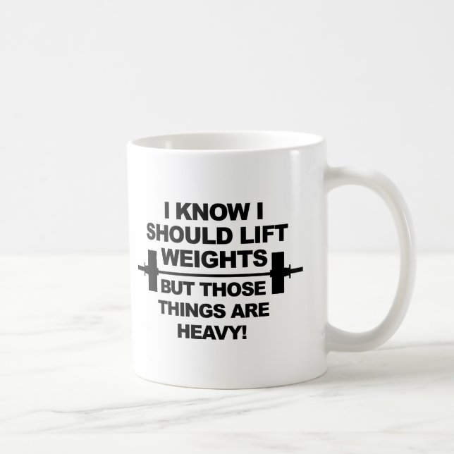 Taza De Café Heavy Weights Funny Mug (Derecha)