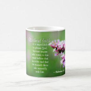 Taza De Café Hebreos 11:6 Recompensa a los que lo buscan, Bibli