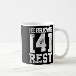 Taza De Café Hebreos 4 Descanso Cristiano Inspirador