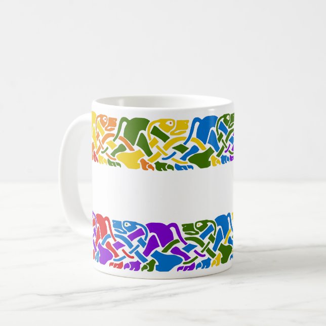 Taza De Café Heces celulares de arco iris (Anverso izquierdo)