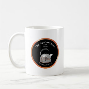 Taza de café Hecha con amor de cocina de cobre