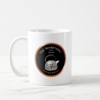 Taza de café Hecha con amor de cocina de cobre
