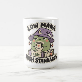 Taza De Café Hechicero Rana Acogedor de Baja Magia y Altos Está