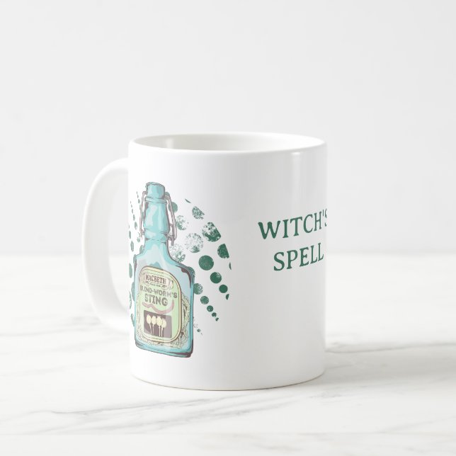 Taza De Café Hechizo macbeth de bruja (Anverso izquierdo)