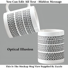 Taza De Café Hecho Con El Mensaje Oculto De Matemáticas 120B Es