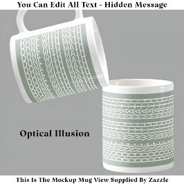 Taza De Café Hecho Con Math Hidden Message 120WG Divertido Prof