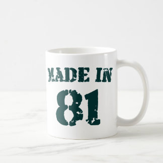 Taza De Café Hecho En 1981