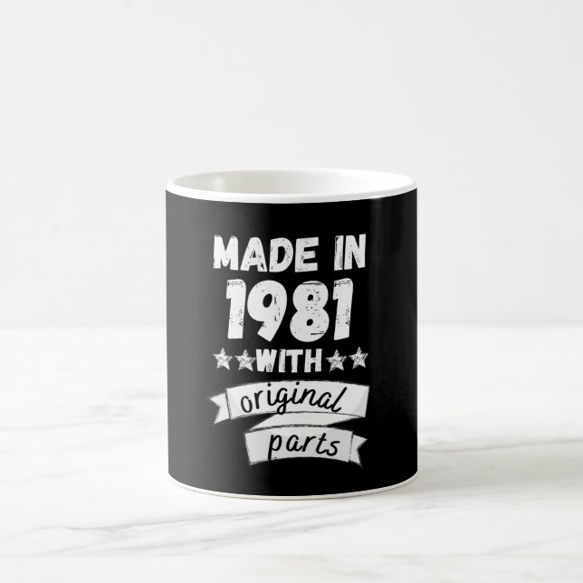 Taza De Café hecho en 1981 con partes originales, (Centro)