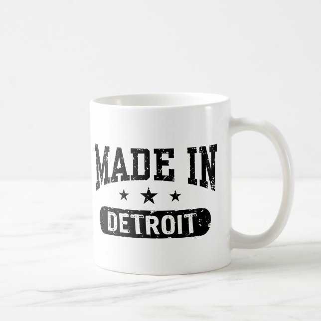 Taza De Café Hecho en Detroit (Derecha)