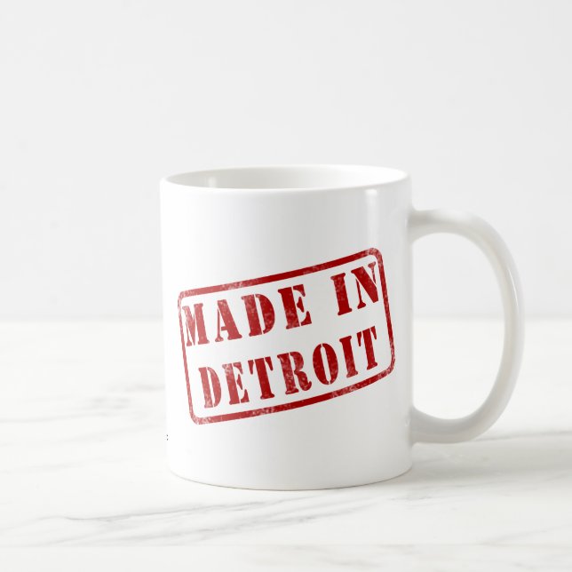 Taza De Café Hecho en Detroit (Derecha)