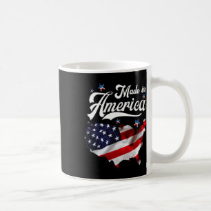 Taza De Café Hecho En Estados Unidos - Bandera Patriótica Estad