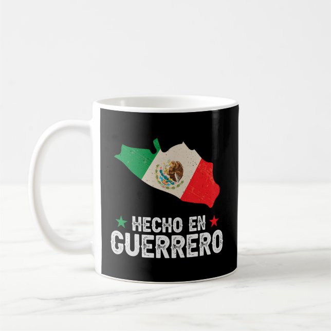 Taza De Café Hecho en Guerrero México Orgullo México Guerrero (Izquierda)