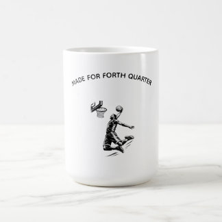 Taza De Café Hecho para jugador de baloncesto de cuarto cuarto