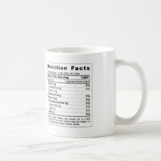 Taza De Café Hechos alimenticios